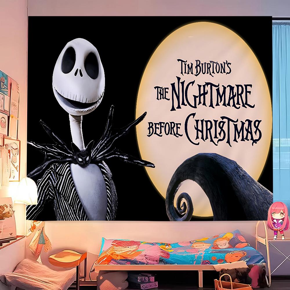 The NNightmare BBefore CChristmas Anime Tapestry Art Science Fiction Room Home Decor Wall Art Decor