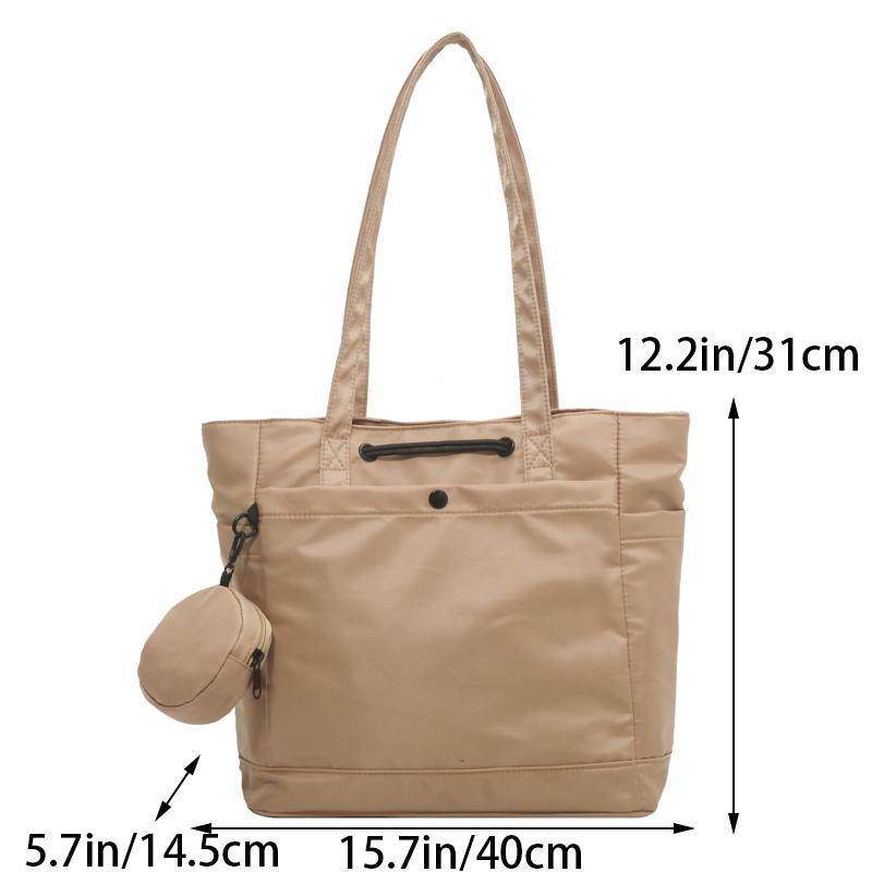 Nylon Women'S Bag Large Capacity Multifunction Waterproof Tote Student Shoulder Bag Travel Handbag Shopping