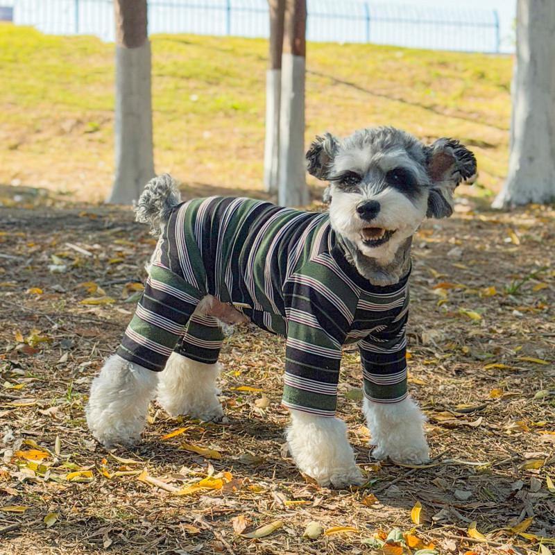 Schnauzer Pajamas Winter Dog Jumpsuit Pomeranian Poodle Bichon Frise West Highland White Terrier Corgi Dog Clothing Pet Apparel S