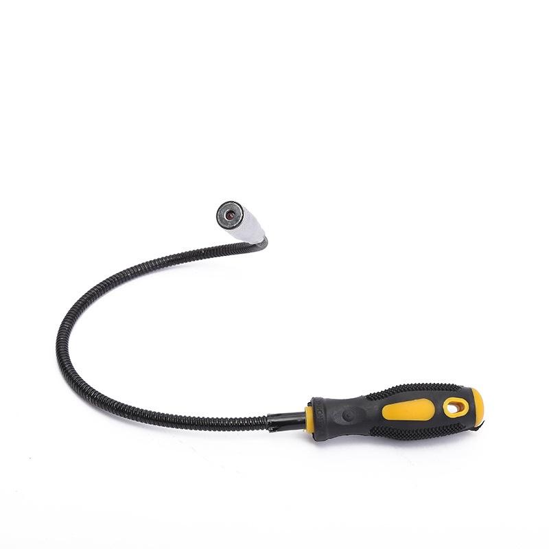 Powerful Magnetic Bendable Pickup Screw Rod Led Light Automotive Tool Repair