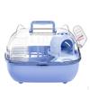 Luxury Hamster Cage and Portable Pet Carrier, Oval Shape Travel for Hamsters with Handle,