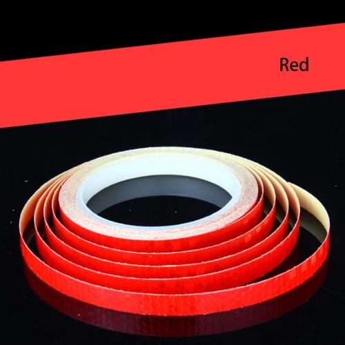 8 Meter Car Styling Reflective Stripe Tape Motorcycle Bike Body Rim Wheel Stripe Tape Stickers Decorative Blue/Red/Yellow