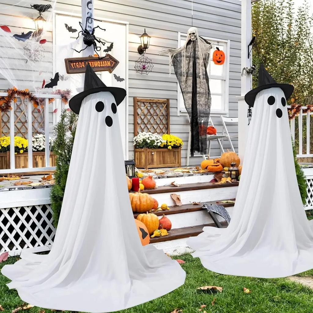 Halloween Decorations Outdoor Cute glow Indoor Spooky Ghost Scary Ghosts Decor for Yard Garden Home birthday decoration