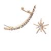 Fashion Asymmetrical Star Earring Set , Design Ear Bone Clip for Women , Trendy Cute Jewelry