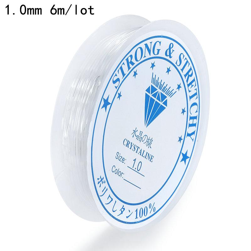 0.5-1.0mm Elastic Cord Beading Thread Stretch String Fibre Crafting Line for Jewelry Making DIY Seed Beads Pony Beads Bracelets