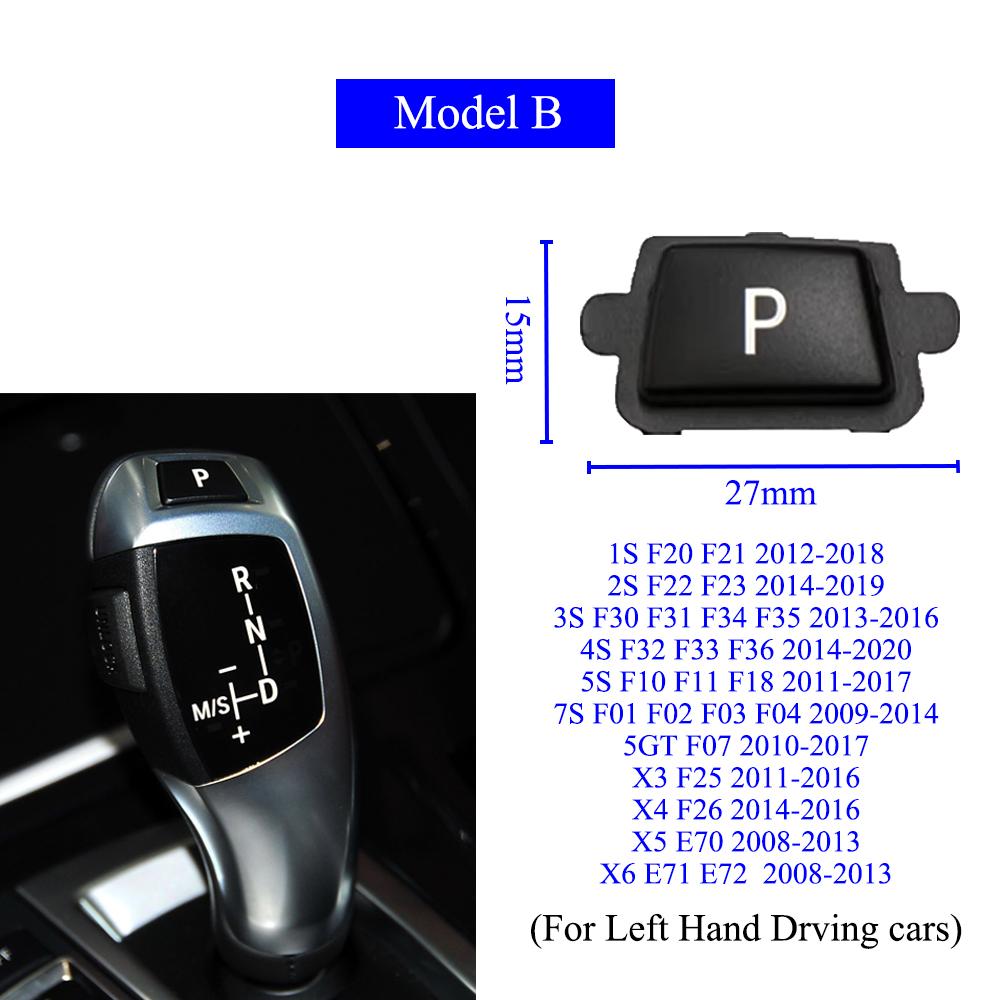 Interior Car Gear Shift Lever P Auto Button Cap Parking Control For BMW 1 2 3 4 5 7 X3 X4 X5 X6 E60 F20 F21 F30 F34 F36 F10 F25