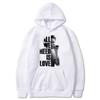 Autumn Letter "All We Need Is Love" and Singer Pattern Printed Hoodies Casual Sports Long Sleeved Men's and Women's Unisex Hooded Sweatshirts