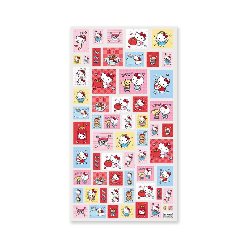Sky Original Large Square Tomato Cat Embossed Cartoon Sticker for DIY Phone Decoration by McDonald’s