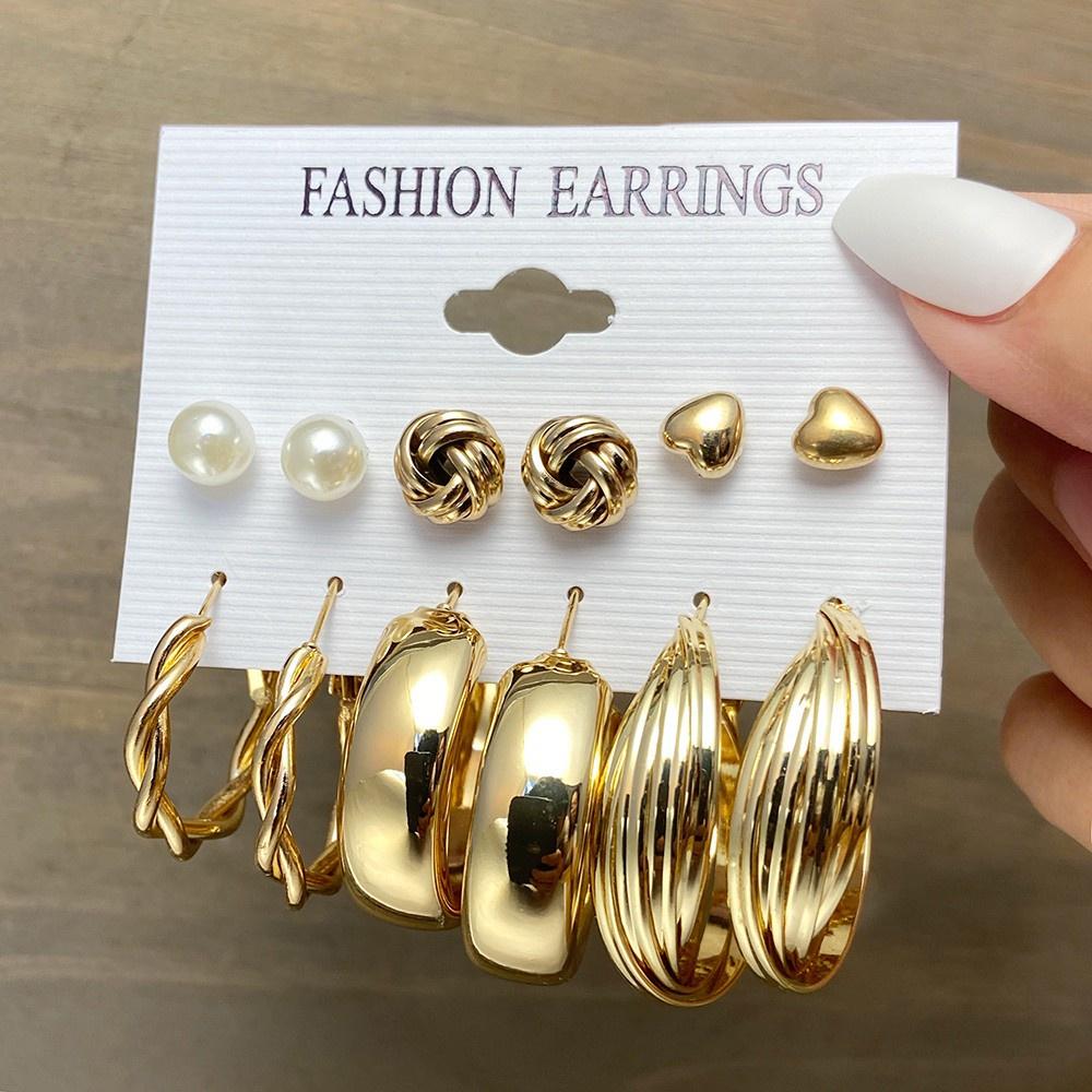 IF ME Korean Butterfly Pearl Stud Earrings Fashion Leopard Hoop Earring Women Jewelry Accessories