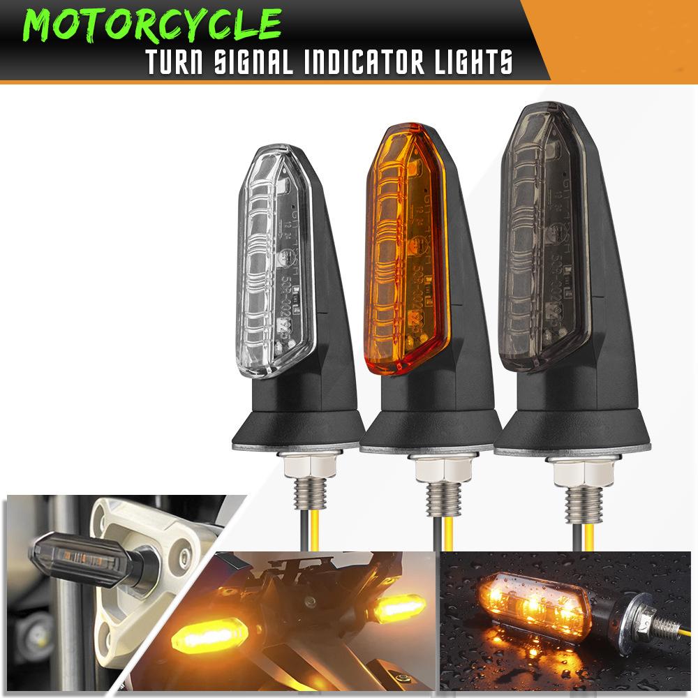 Motorcyle LED Turn Signal Light 12V Moto Amber Indicator Lamp For Yamaha FZ 1 YZF R3 R6 R1 MT 07 09 FZ6 Tracer 900 Tenere 700