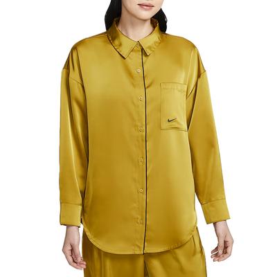 Sportswear Oversized Pocket Solid Color Polo Shirt Women Tops IM0576-322
