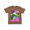 Travis Scott T Shirts Unisex Brown Crew Neck Moderate Heavyweight TC-351