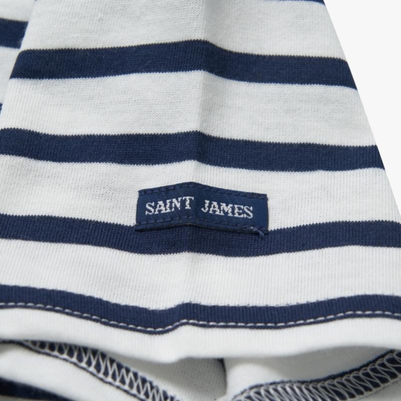 SainT James Kids T shirT Modern sTripe Neige Marine
