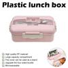 Student and Children's Microwave Oven Lunch Box 3-layer Tableware Separate Lunch Box Office Microwave Fast Food Box Container