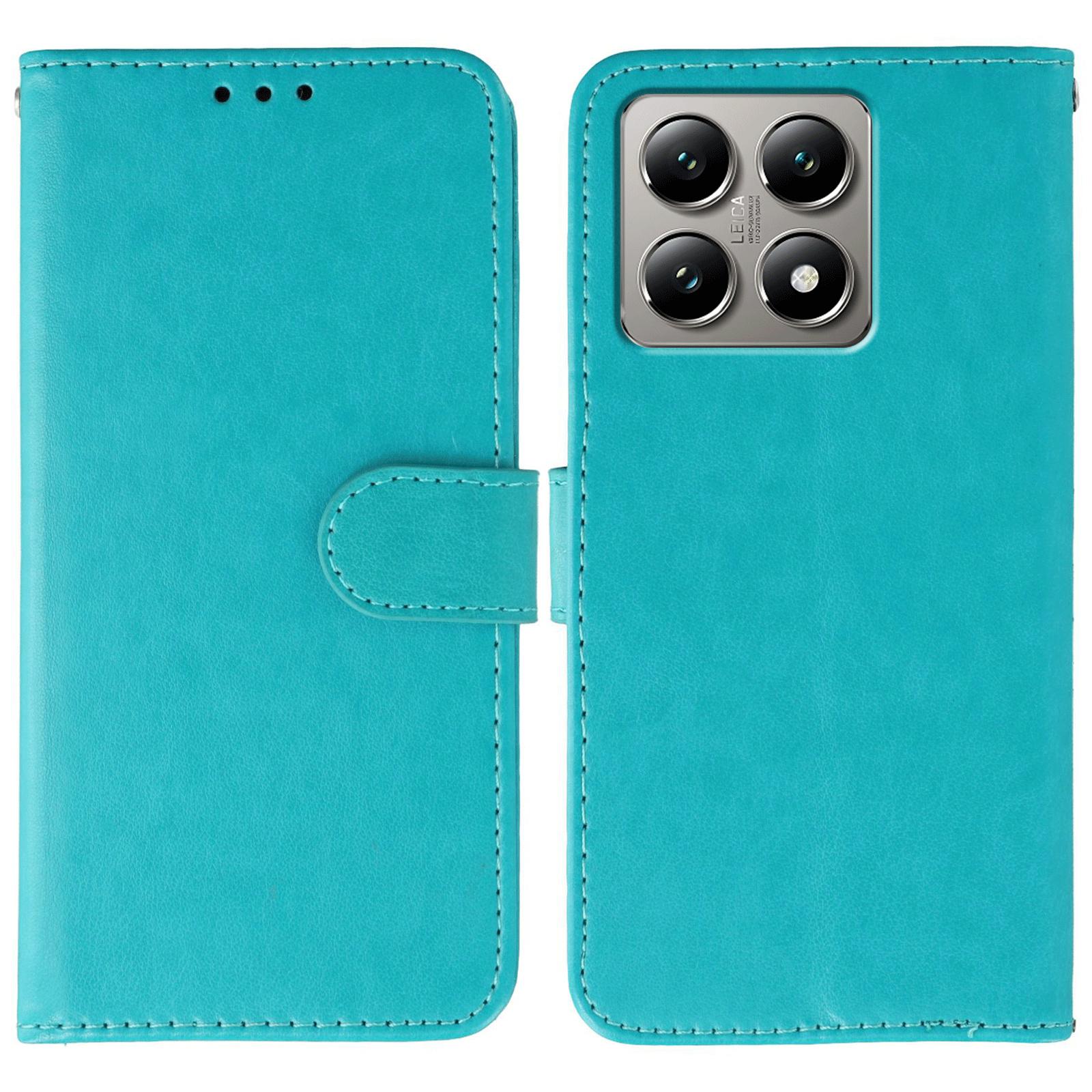 

Для Xiaomi 14T Чохол PU Шкіра Відкидний Гаманець Чохол для Телефону з Ремінцем Blue