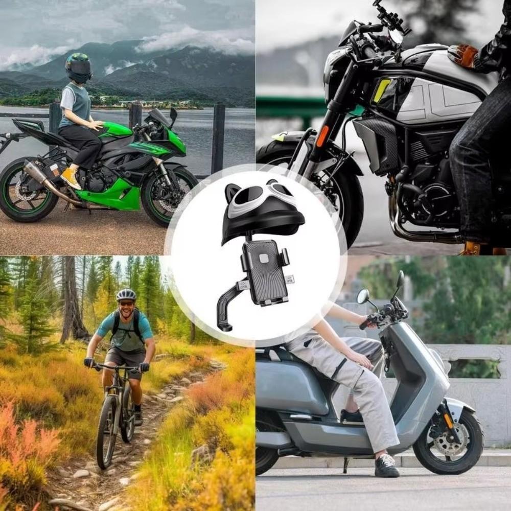 Waterproof Motorcycle Mobile Phone Holder With Sun Visor Electric Bicycle Phone Bracket  Sport Bike