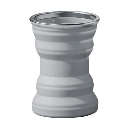 

Складная чашка 320 мл, пищевая термостойкая силиконовая расширяемая мини-кружка для путешествий, питья, скалолазания серый