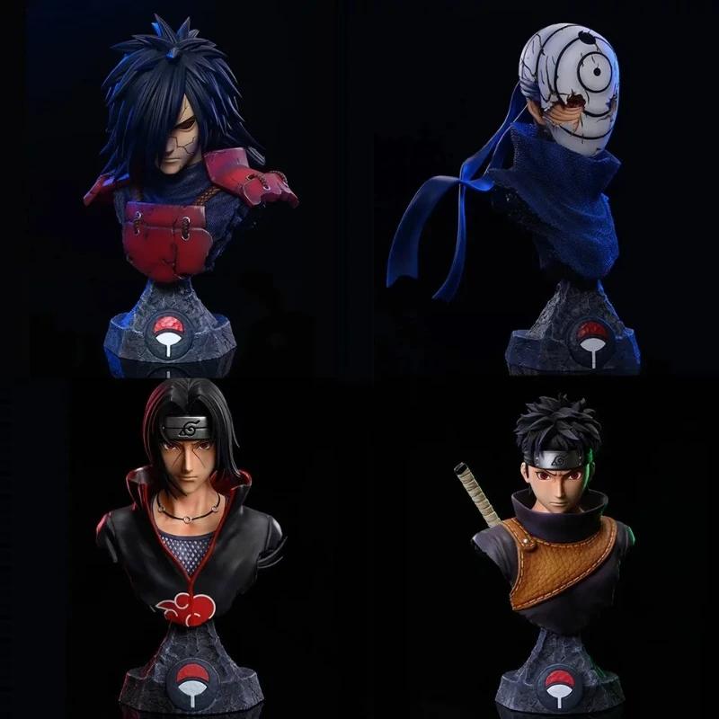 Anime Kakashi Naruto Uzumaki Bust Figures Madara Obito Model Sasuke Uchiha Figures Tsunade Shippuden Figurine 15cm PVC Toys