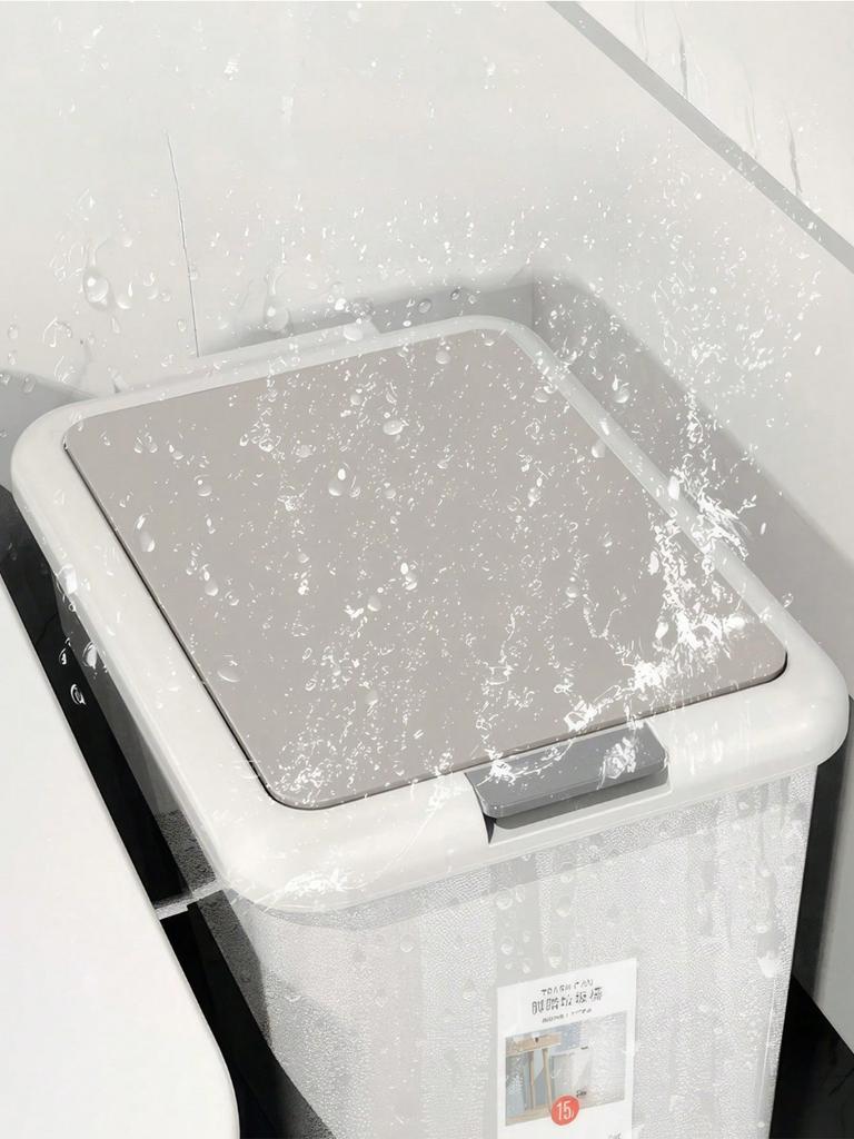 Coș de gunoi cu pedală din plastic pentru utilizare în baie, bucătărie, sufragerie, cămin, birou