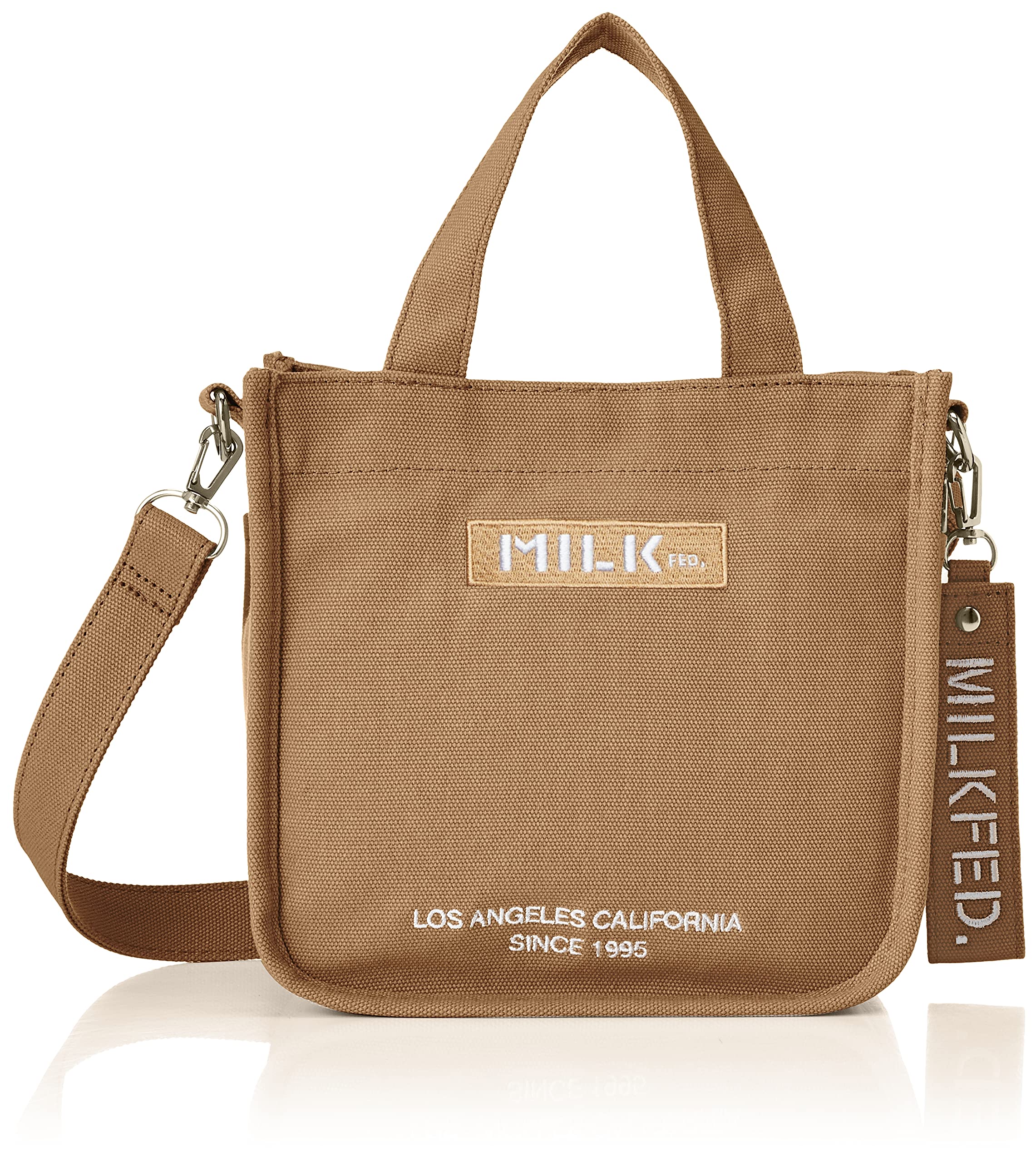 

Shoulder Bag EMBROIDERED BAR MINI SHOULDER BAG 103213053009 Beige [Milkfed] Women s W/STRAP бежевий