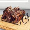 Non-Stick BBQ Rib Rack Stand Barbecue Steaks Racks Stainless Steel Chicken Beef Ribs Grill Black for Gas Smoker BBQ Tools Bbq