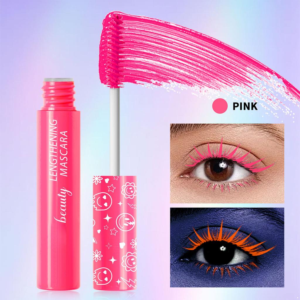 UV-reaktive Glow-in-the-Dark-Mascara Elektrische Farben für Rave-Partys, Festivals und Themenveranstaltungen Schweißfeste Formel