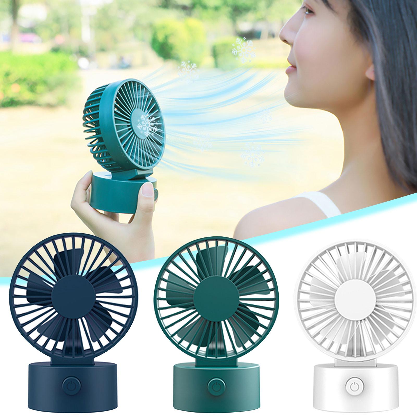 

Перезаряжаемый портативный USB-вентилятор с сильным ветром, мини-немым портативным электрическим вентилятором