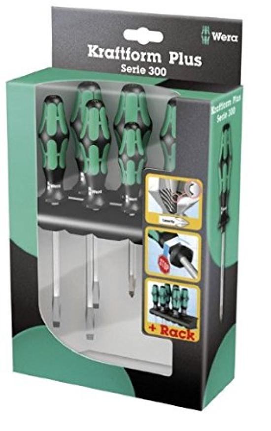

Wera Отвертка Японская с 344953 334/350/354/7 Набор, Модель, Стойка, белый