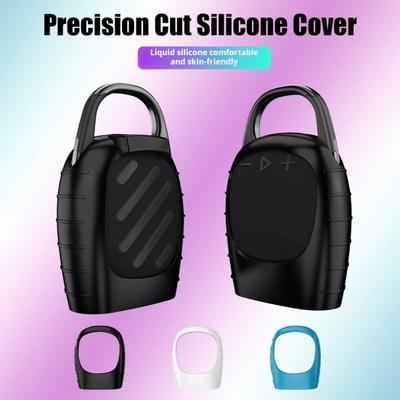 Silicone Cover Case for Wireless Speaker Stand Protective Carrying Case Shockproof Cover Anti-Drop for JBL Clip 5 Portable Bluetooth-Compatible