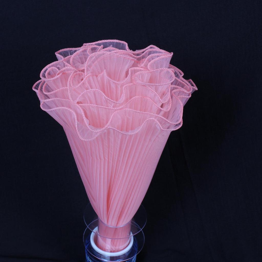 Korean Pearl Ruffle Gauze Floral Bouquet Wrapping Material - Pleated Mesh Wave Gauze