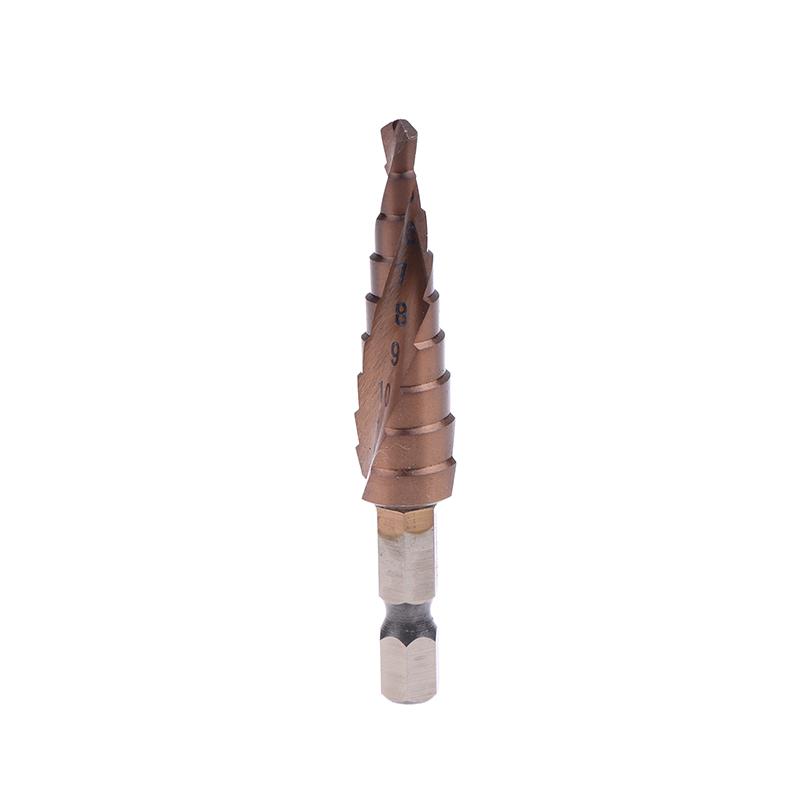 4-12/4-20/4-32Mm Spiral Groove Step Drill Bit M35 Cobalt Step Drill Bit Metal Taper Drill Hss Titanium-Coated Drill Bit