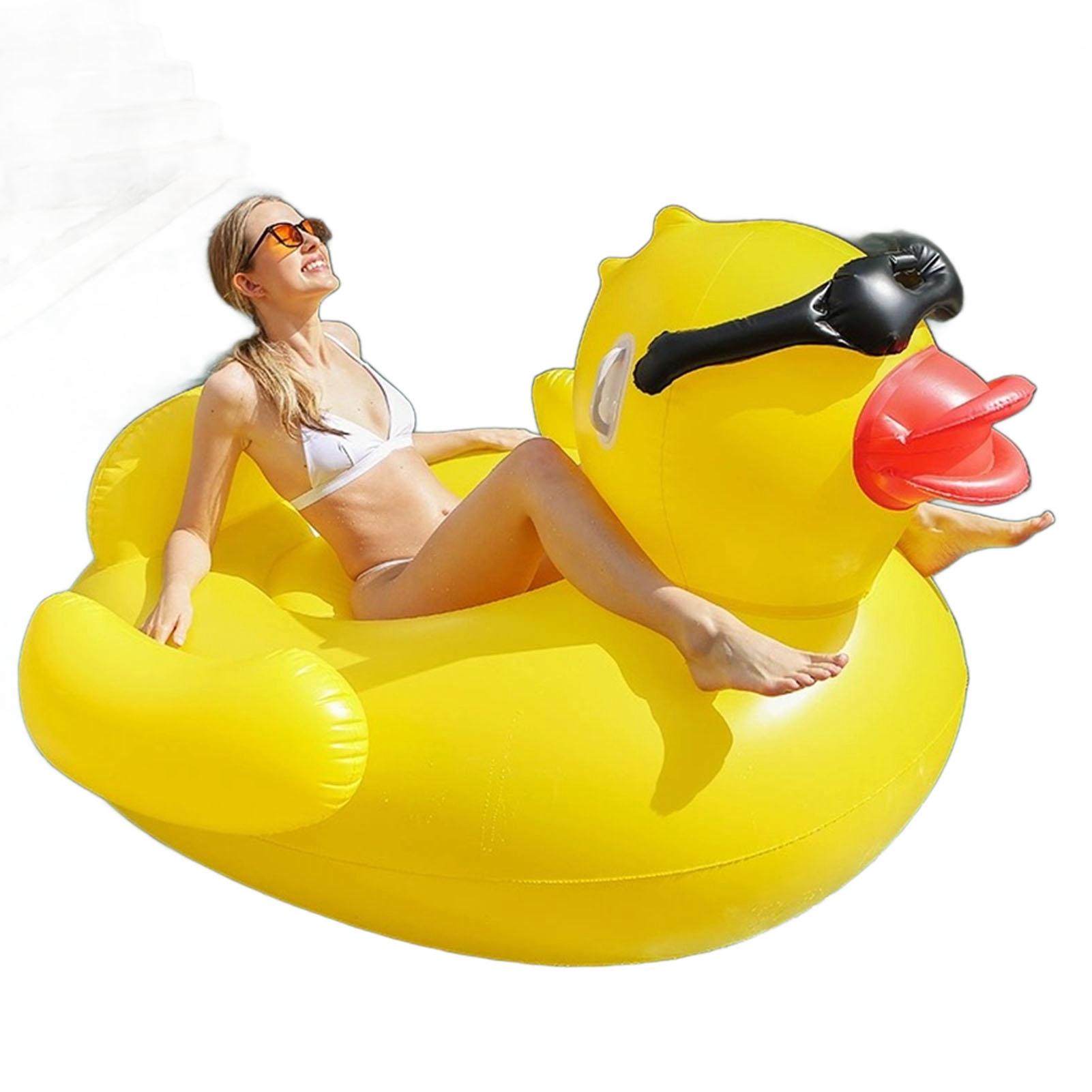 

79-дюймовый надувной бассейн, огромный бассейн с уткой, надувные круги для пляжа, летний бассейн, шезлонг