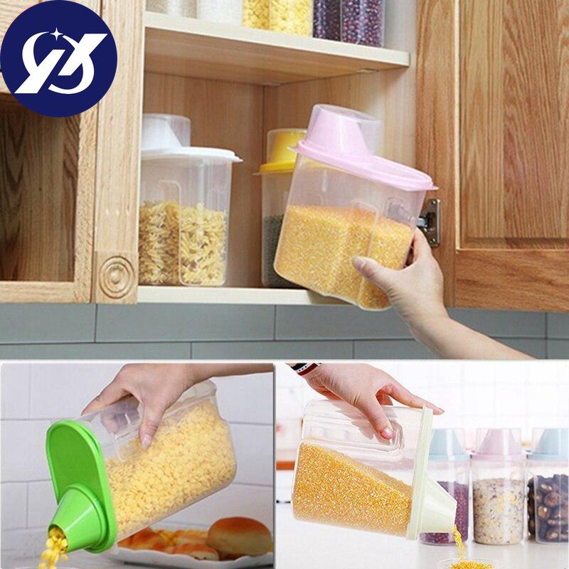 4 Stück Lebensmittelversiegelungsglas mit Deckel Haushaltsküchenaufbewahrungsdosen für Trockenfrüchte Snacks 1,9/2,5L