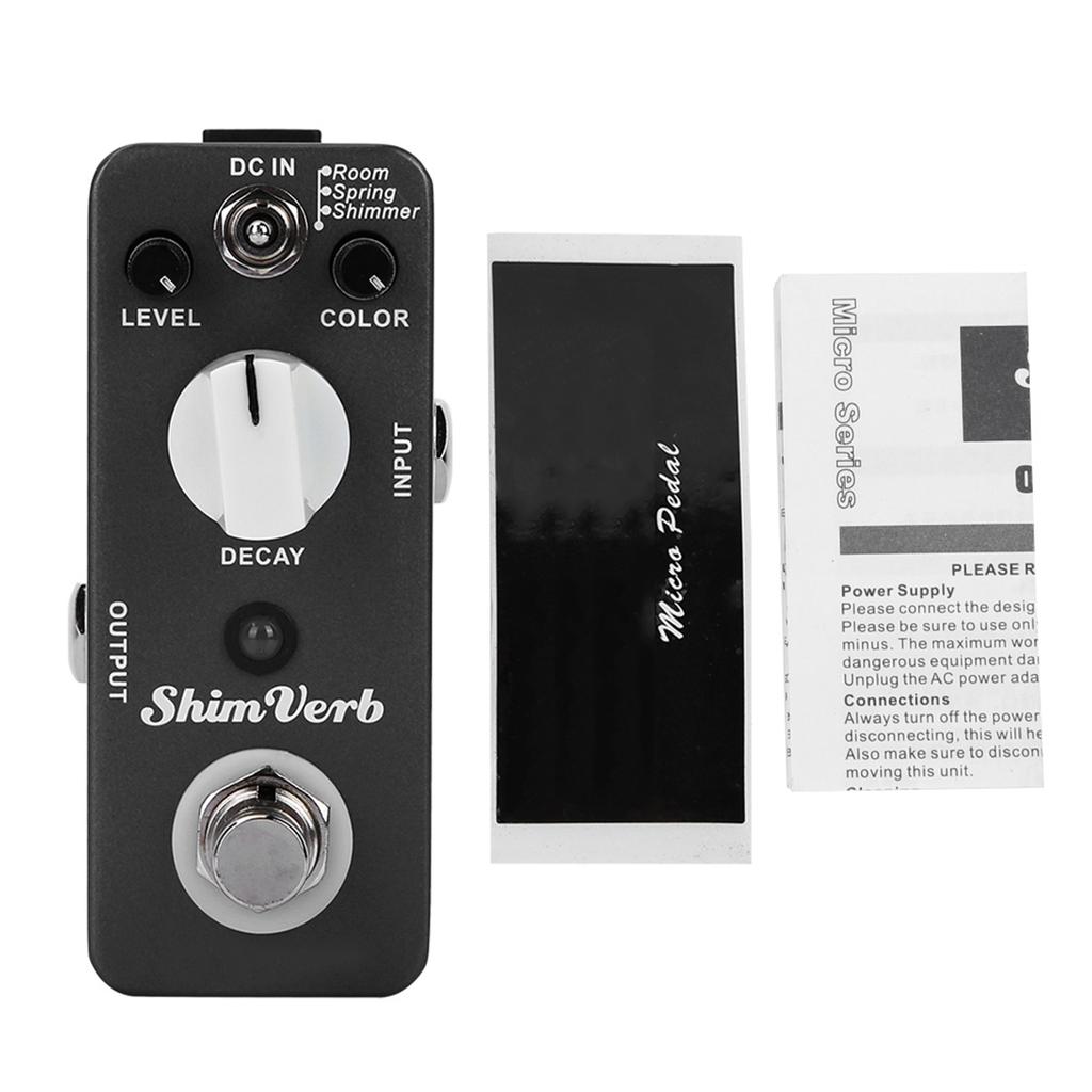 All metal Housing Three Reverb Modes Reverb Distortion Pedal Electric Guitar Accessories