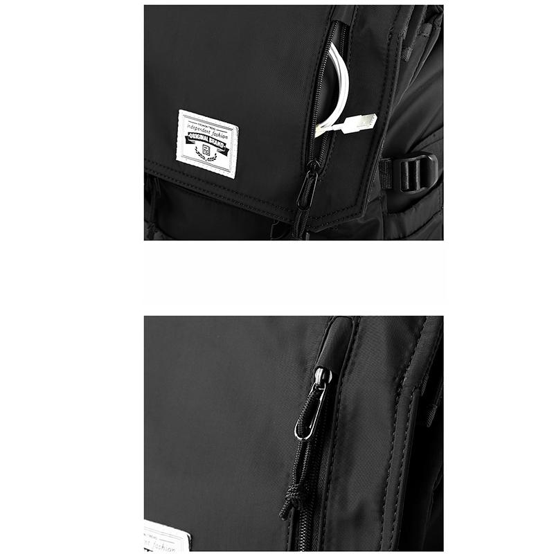 Large Backpack Fashion Man Schoolbag 17in Travel Backpacks Oxford Cloth Male Laptop Rucksack Sport Student Bagpack 20-35L