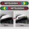 Car anti-collision strip rearview mirror door personalized reflective sticker For Mitsubishi ART ASX Lancer Pajero Outlander EX