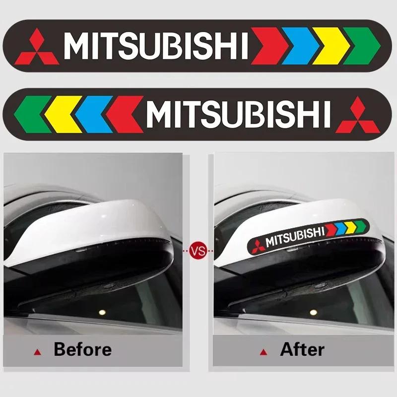 Car anti-collision strip rearview mirror door personalized reflective sticker For Mitsubishi ART ASX Lancer Pajero Outlander EX