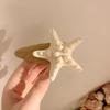Korean Style Starfish Hair Clip Summer Weaving Style Barrette Straw Hat Hairpin  Hair Accessories