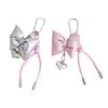 Stylish Heart Bowknot Keychain Pendant Suitable for Women's Handbags Phone Case Purses Adding Style to Your Accessories