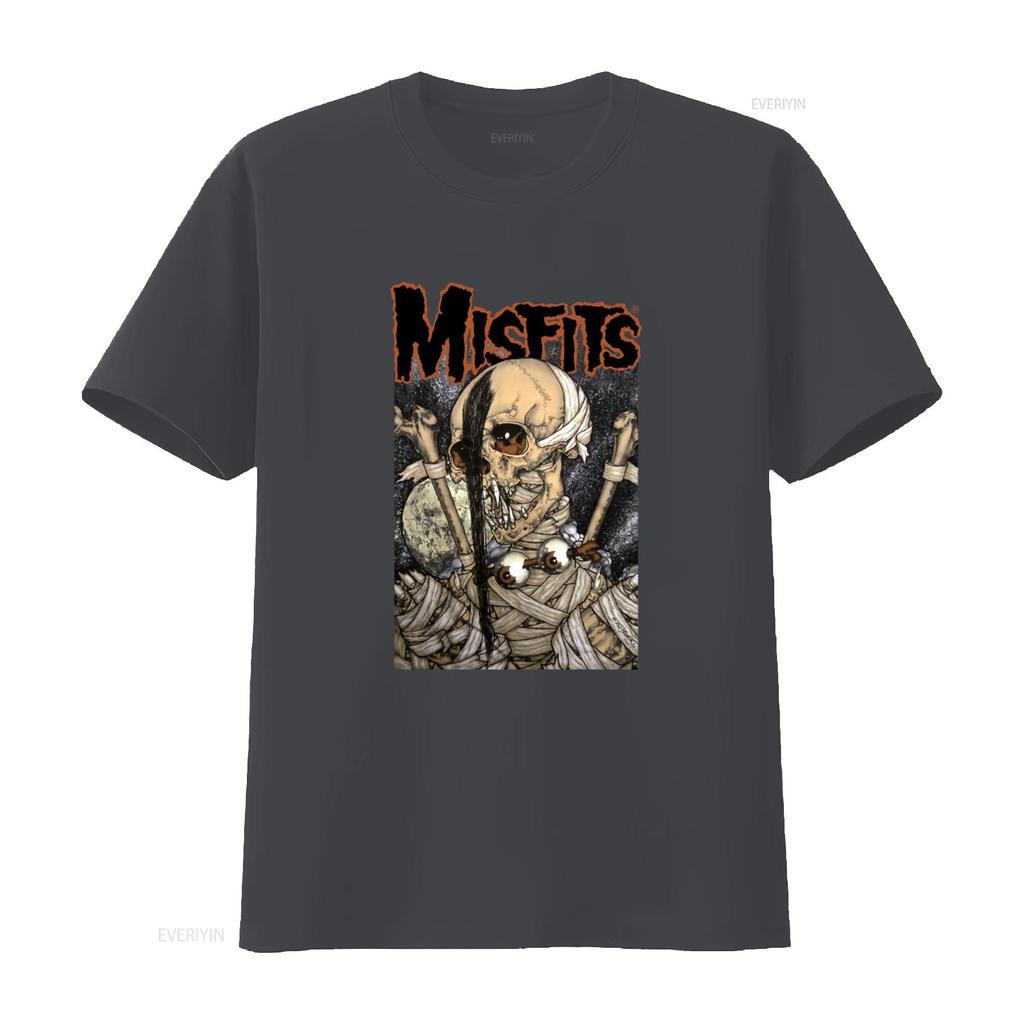 Misfits Pushead Vampire Skull T Shirt New Official Rock Band Merch vintage Washed Stylish homme Unisex Comfortable graphic