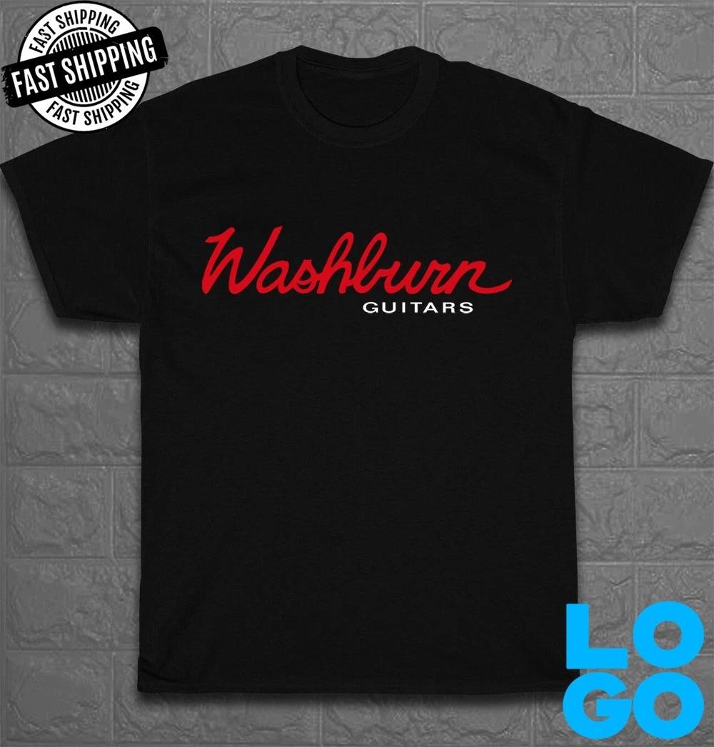 New Tee Washburn Guitars Logo Men s Funny T-Shirt Made In USA Size S to 5XL S