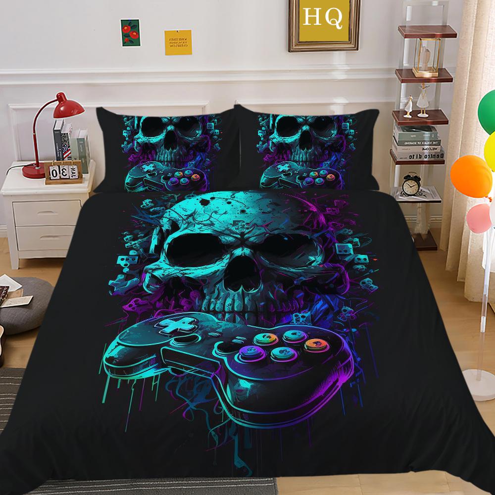 3D Game Console Printing Comforter Cover Set Twin Size Bed Set Cover Children High Quality Luxury Bed Set