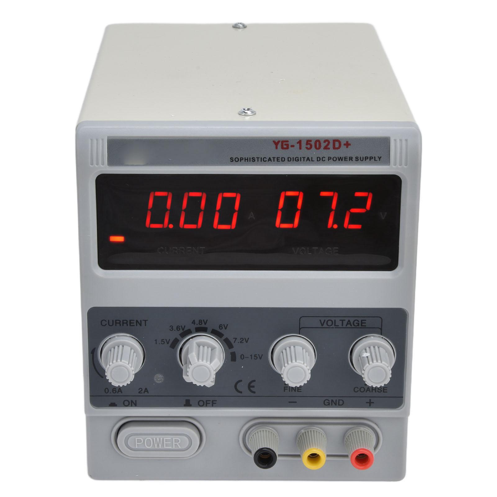 

DC Power Supply 3 Digit Adjustable Switching Regulated Device for DIY Testing 15V 2A 1502D+