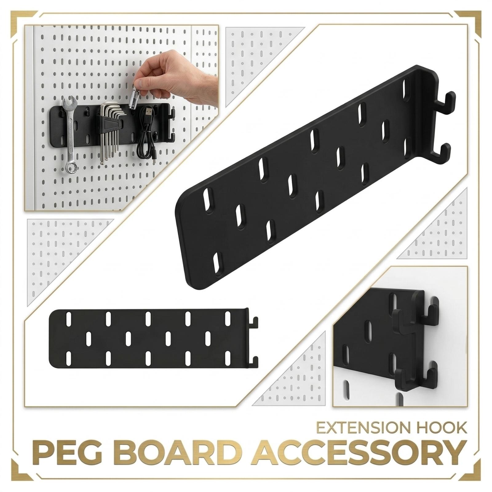 

1 Монтажное отверстие Пластина с отверстиями Расширительный крючок Аксессуар one size чёрный