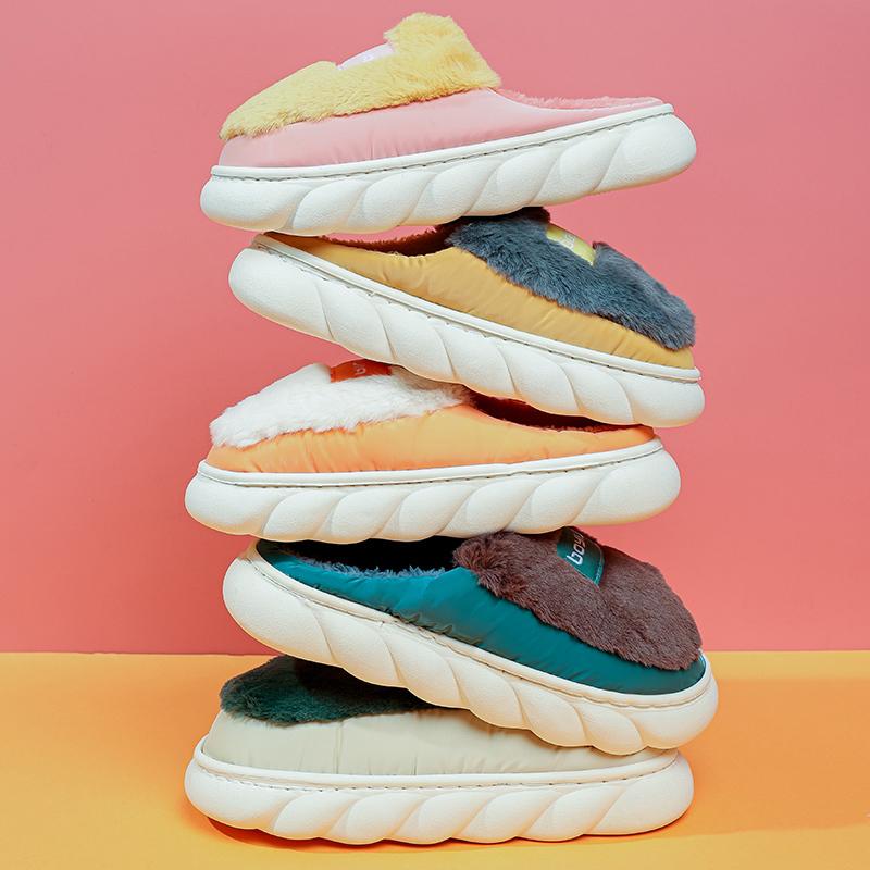 

Уличная хлопковая обувь. Домашние хлопковые тапочки. Согревающая обувь. Нескользящая удобная верхняя часть.