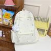 Schoolbag new backpack student schoolbag high value ins wind backpack fashionable versatile large capacity junior high school girls