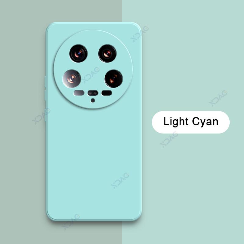 

Чехлы для сотовых телефонов Xiaomi 14 Ultra 14Ultra 5G Роскошный квадратный жидкий силиконовый чехол Xiaomi14Ultra Противоударный мягкий чехол Xiaomi 14 Ultra 5G светло-голубой
