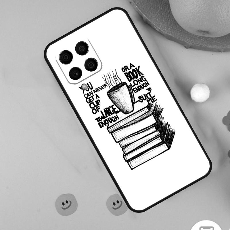 Books And Coffee Case For Samsung Galaxy M35 M33 M21 M31 M16 M36 M56 M53 M13 M12 M32 M52 M15 M55 M14 M34 M54
