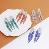 Luxury Colored Gem Tassel Earrings: High-End Diamond Long Dangle Earrings for Evening Gowns