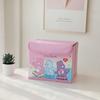 Hello Kitty Kuromi Cinnamoroll Melody Gittermuster Faltbare Klapp-Aufbewahrungsbox für Büro und Schlafzimmer